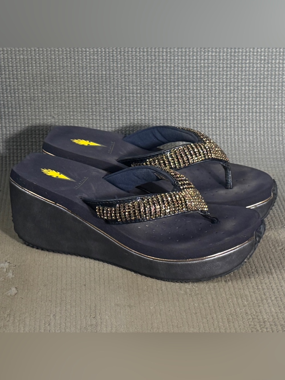 Volatile Women’s Fairydust Platform Wedge Sandals Size 7
